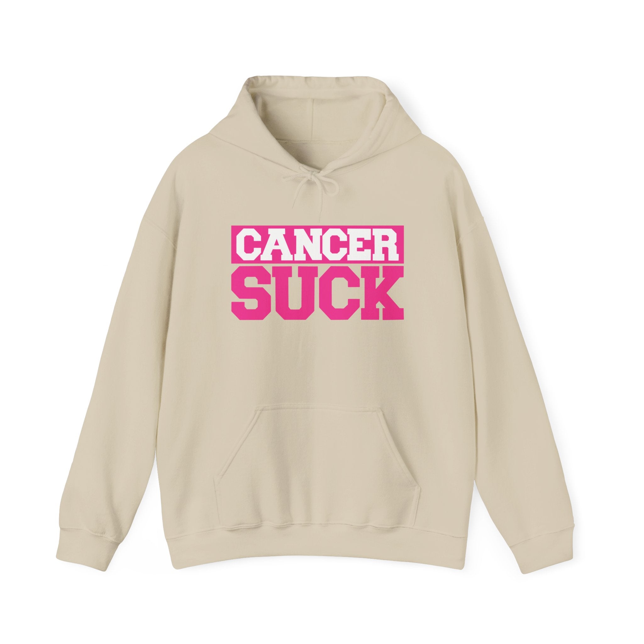 Cancer Suck Hoodie — Bold Pink Cancer Awareness Pullover