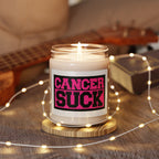 Candle — “CANCER SUCK” Scented Soy Candle (9 oz)