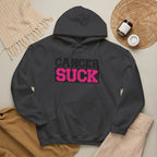 Cancer Suck Hoodie — Pink Awareness Support Pullover